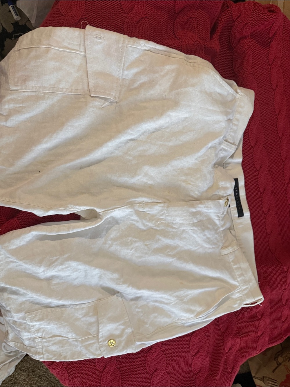 Sean John White Men’s Hybrid Shorts